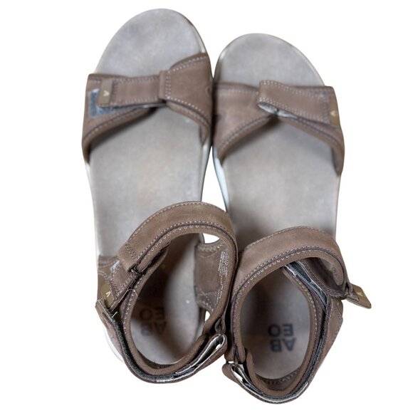 Abeo Goleta II Brown Leather Strap Sandals Adjustable Ankle & Toe Straps Size 10 - Picture 7 of 9